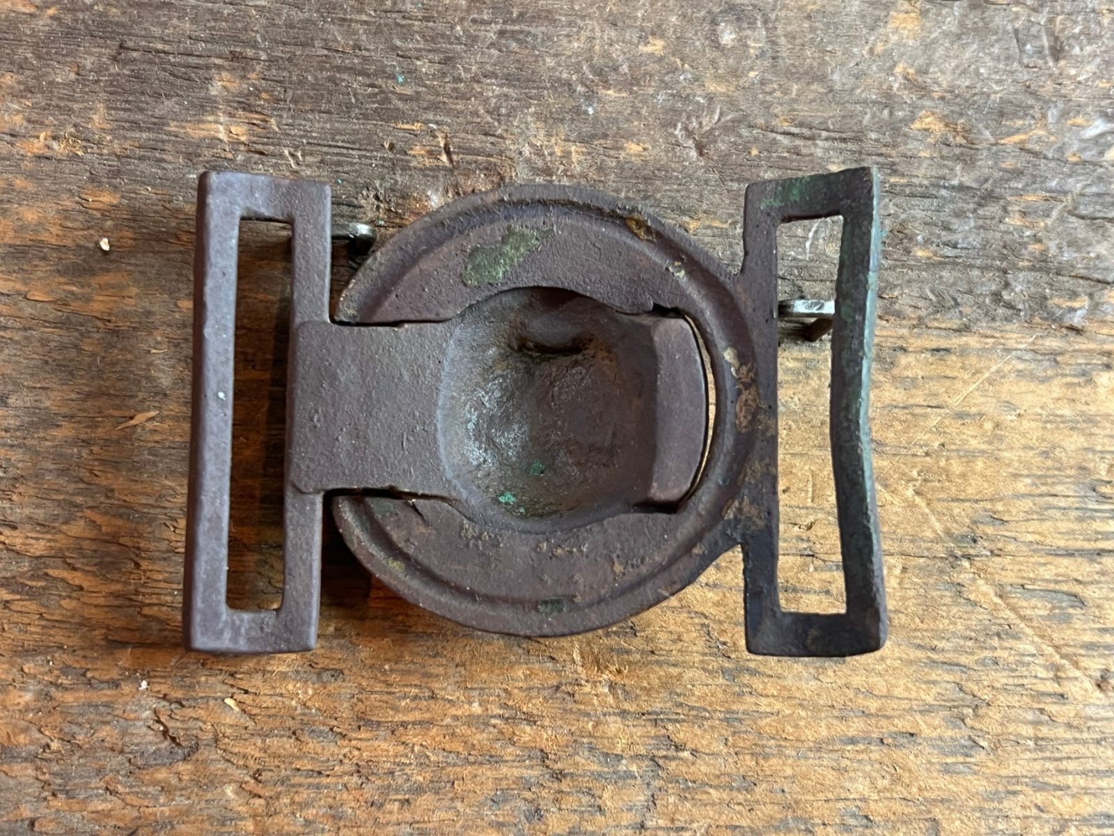 Dug Civil War Era Lions Head Two Piece Buckle