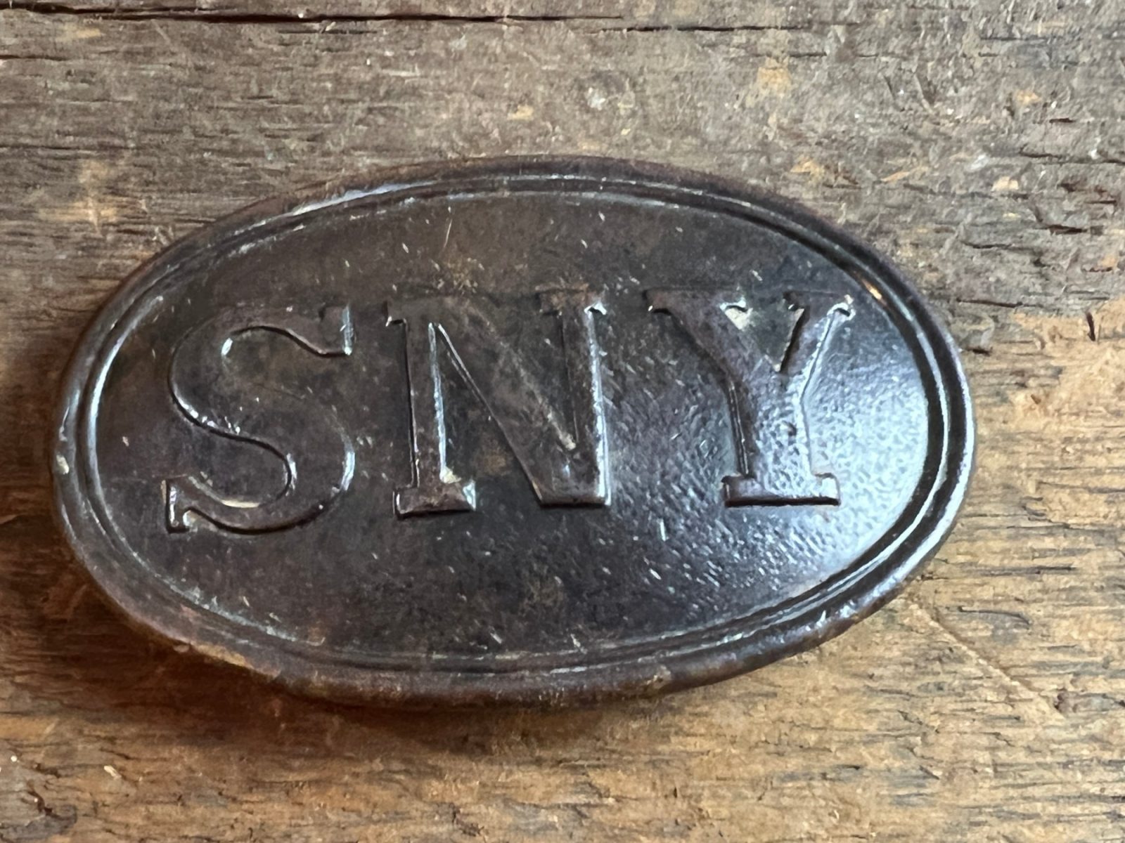 Civil War State of New York SNY Belt Buckle Dug Fredericksburg Virginia