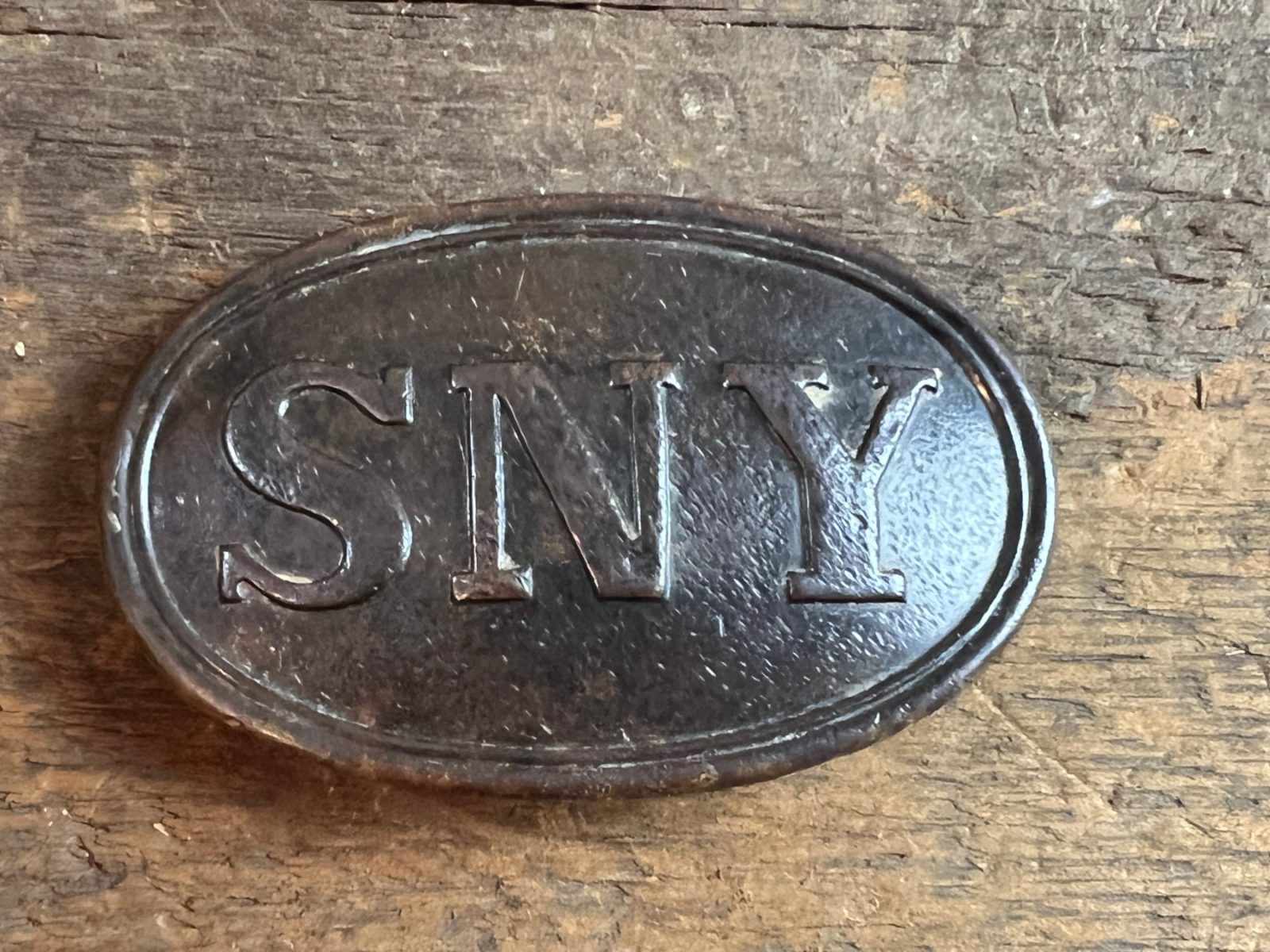Civil War State of New York SNY Belt Buckle Dug Fredericksburg Virginia