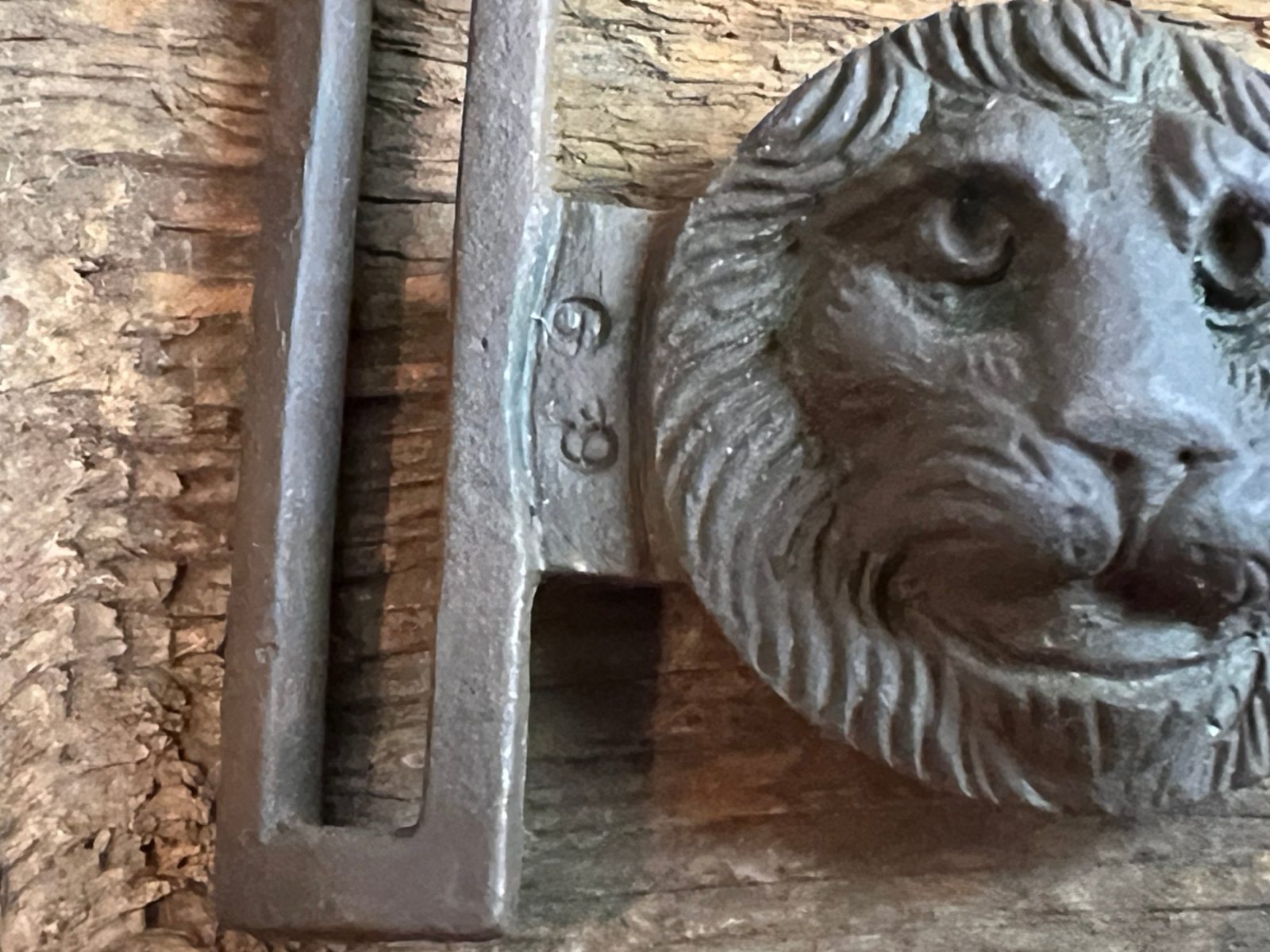 Dug Civil War Era Lions Head Two Piece Buckle