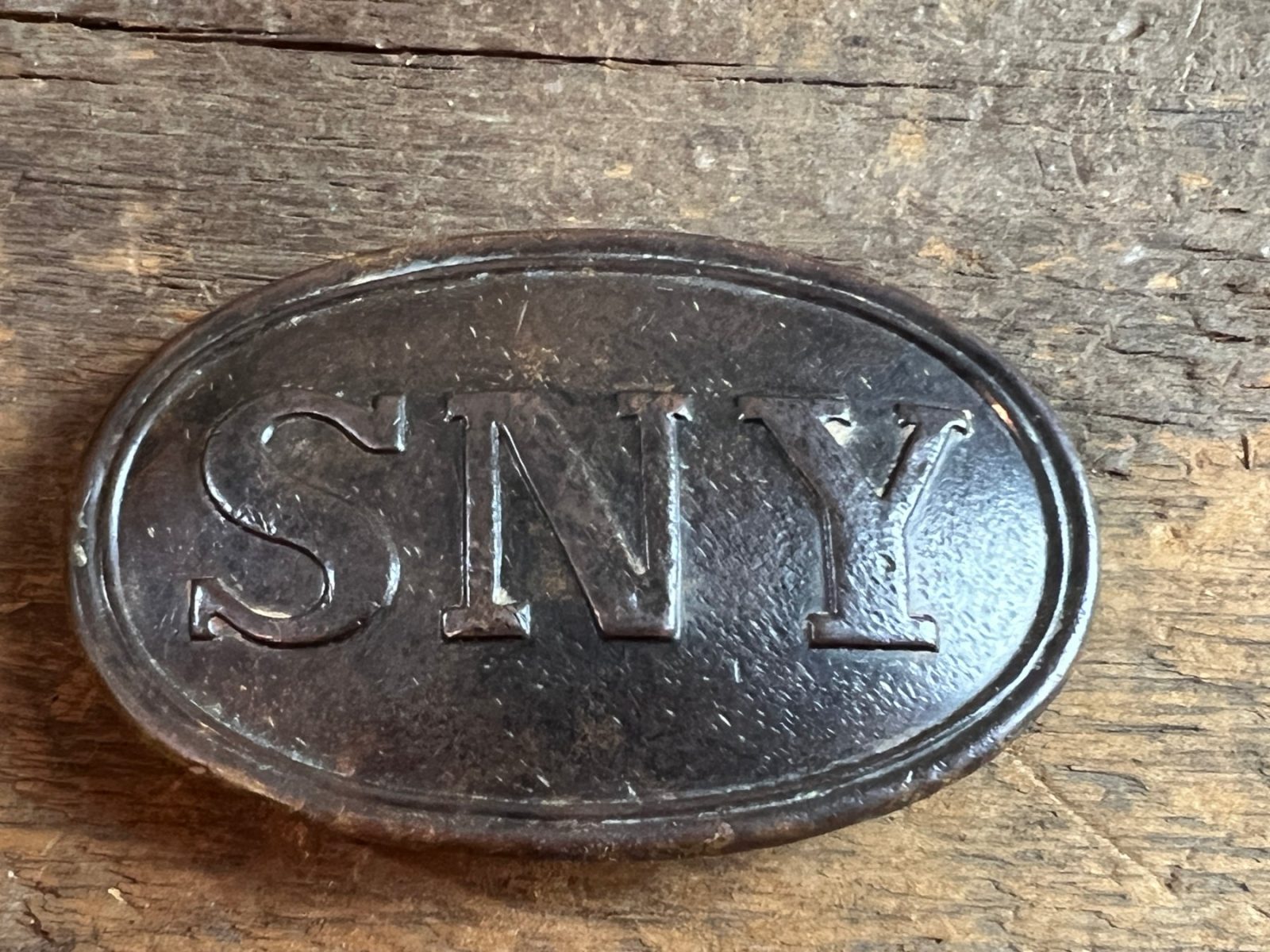 Civil War State of New York SNY Belt Buckle Dug Fredericksburg Virginia