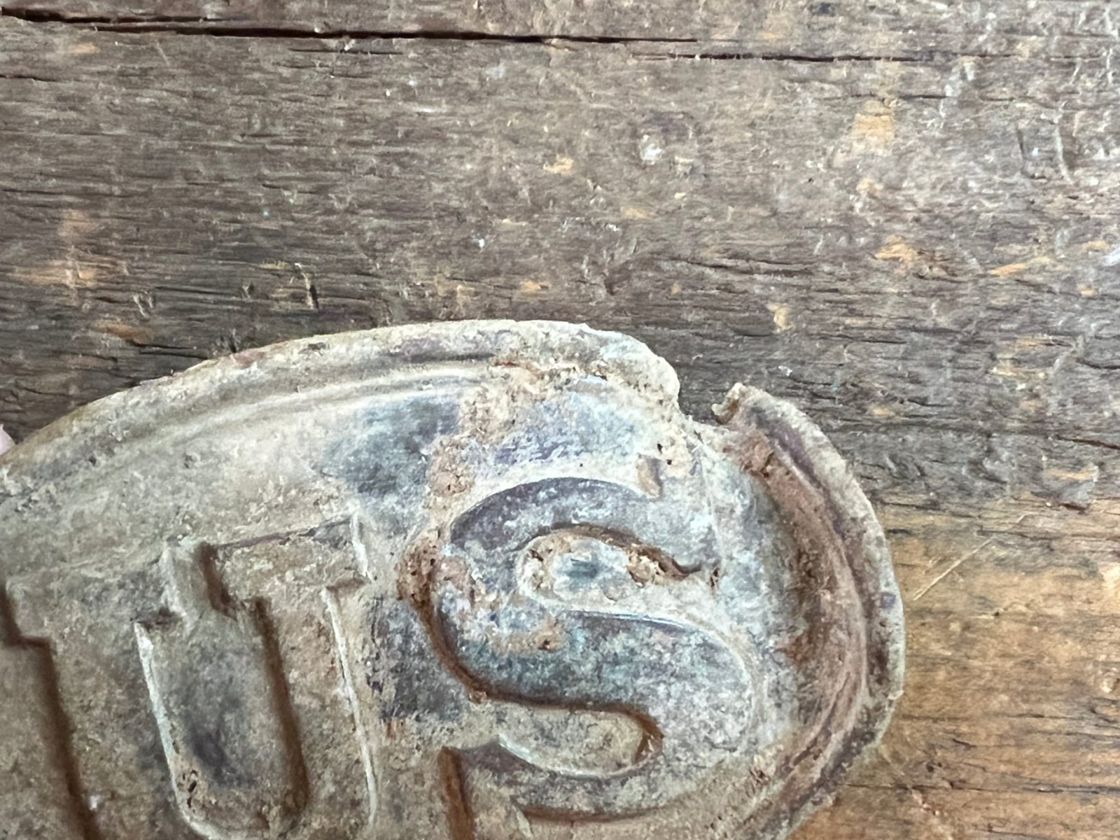 US Bullet Struck Original Buckle Recovered Kennesaw Mountain