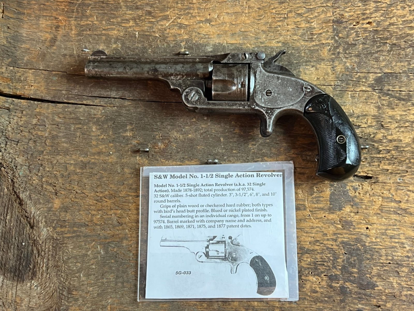 Smith & Wesson Model 1 1/2 Single Action Revolver