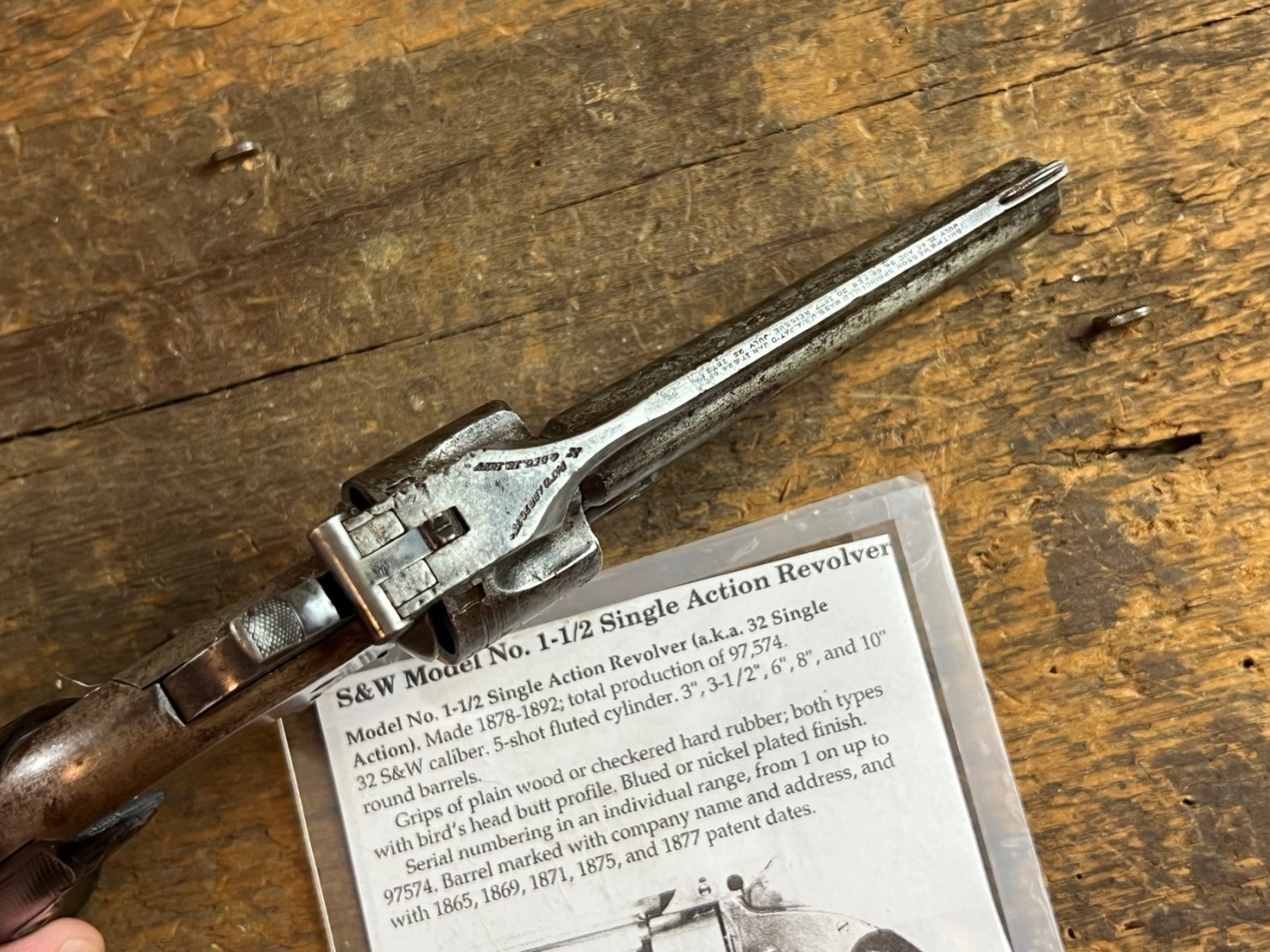 Smith & Wesson Model 1 1/2 Single Action Revolver