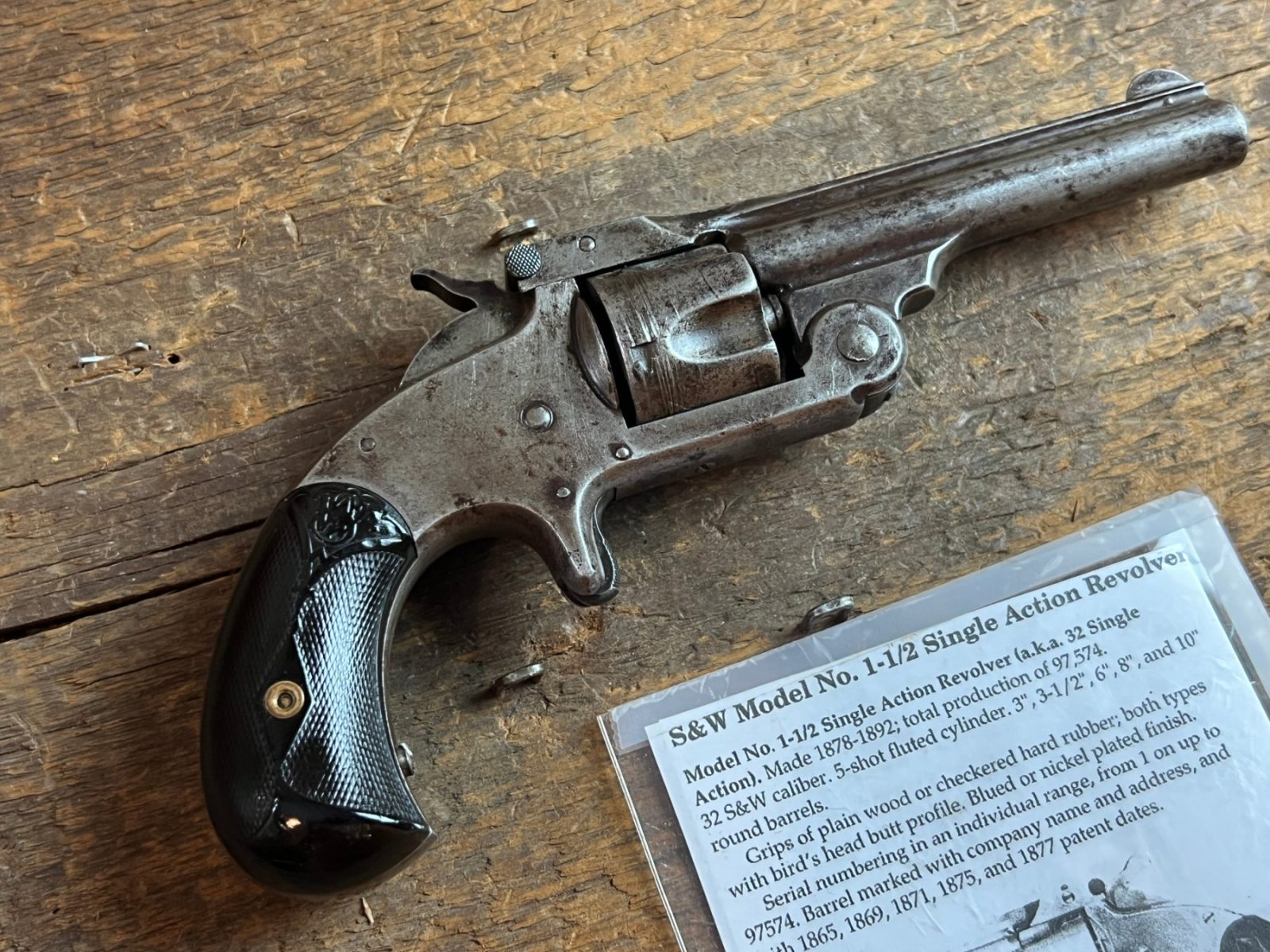 Smith & Wesson Model 1 1/2 Single Action Revolver