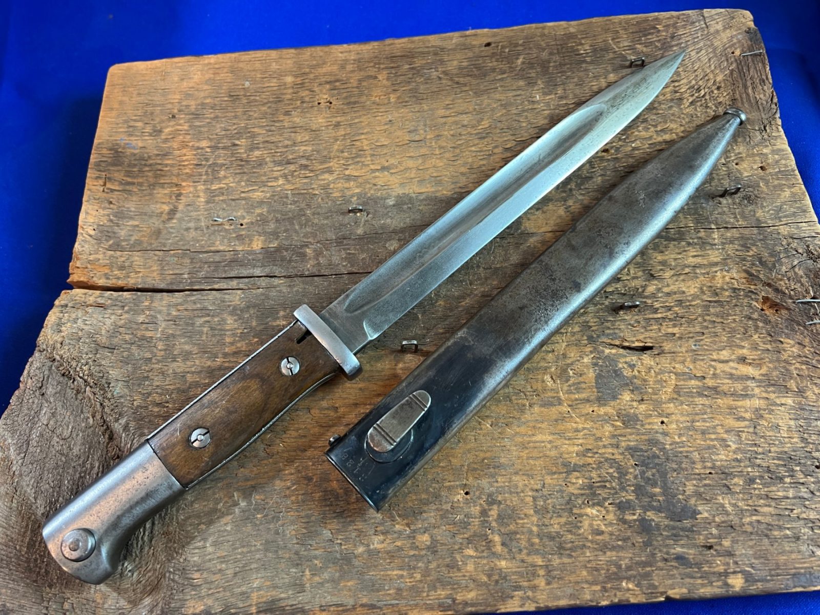 VERY NICE WW2 GERMAN K98 MAUSER BAYONET BY GEBR HARTKOPF.