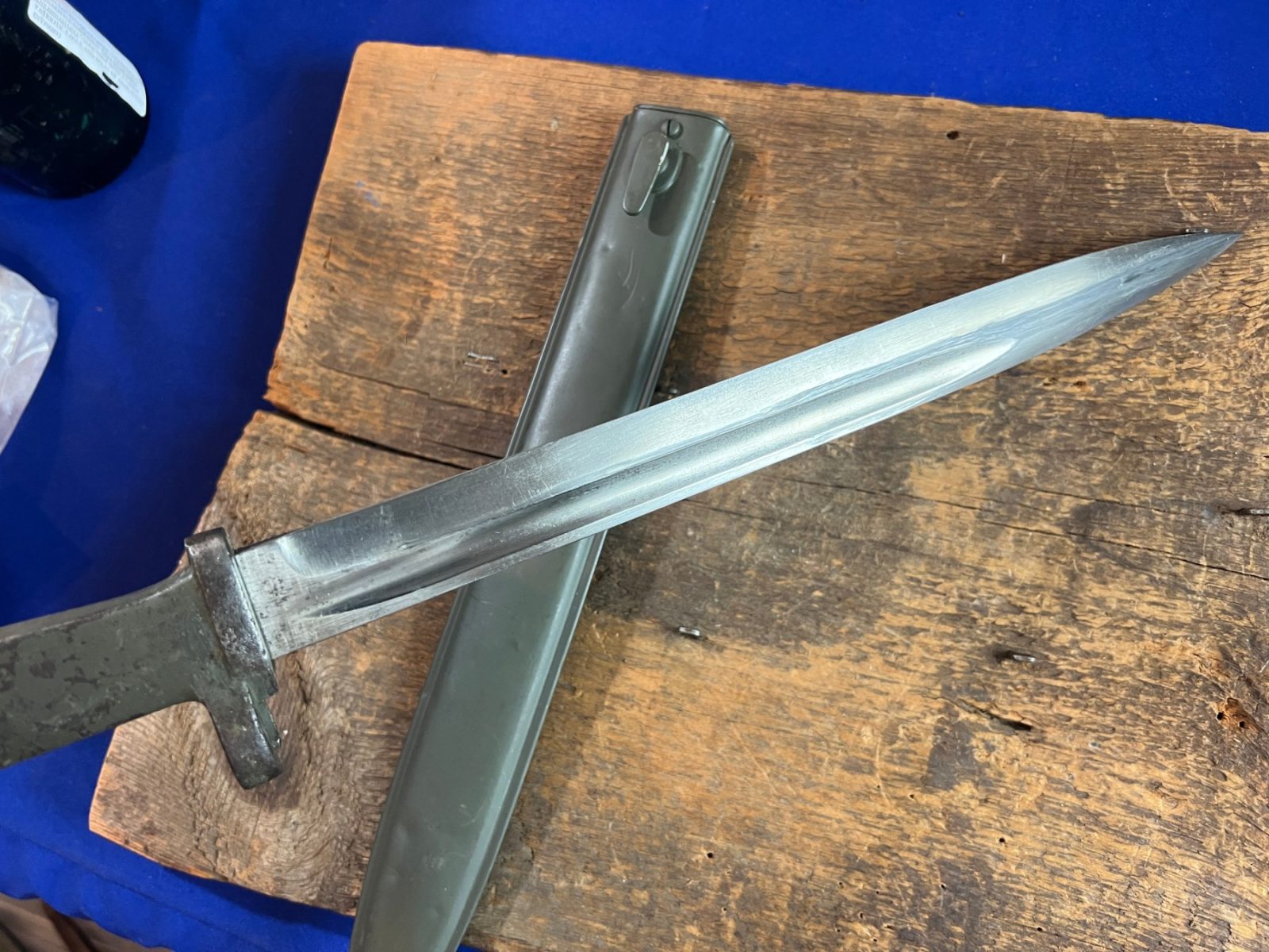 WW1 Imperial German Ersatz Bayonet & Scabbard Made By FAG
