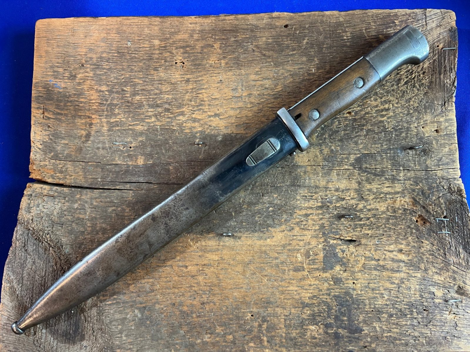 VERY NICE WW2 GERMAN K98 MAUSER BAYONET BY GEBR HARTKOPF.