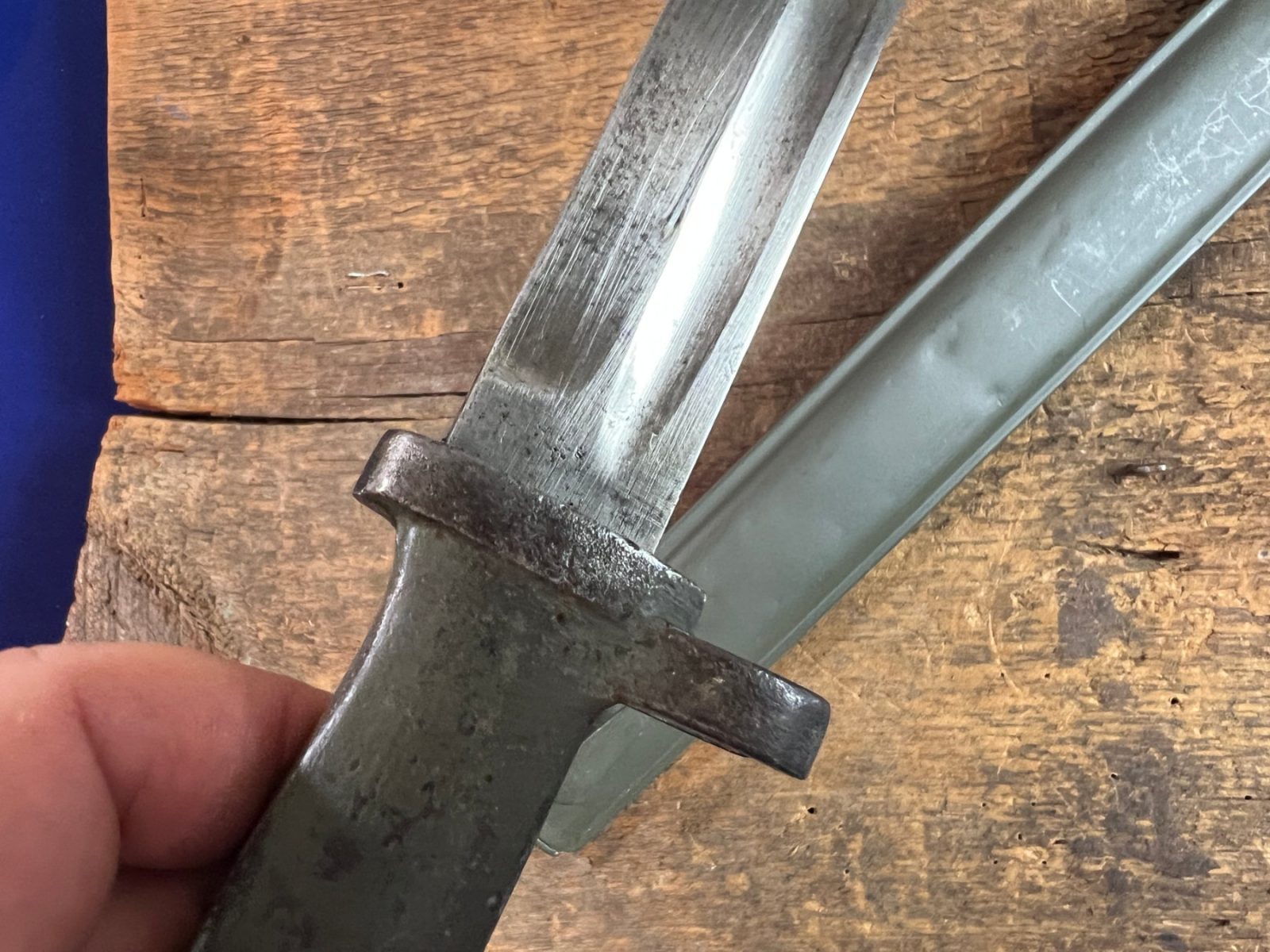 WW1 Imperial German Ersatz Bayonet & Scabbard Made By FAG