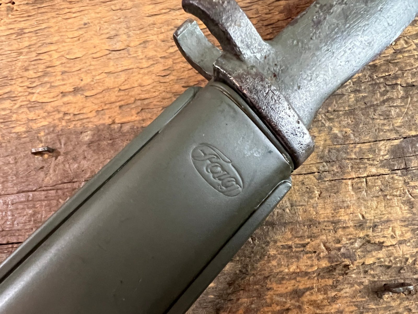 WW1 Imperial German Ersatz Bayonet & Scabbard Made By FAG