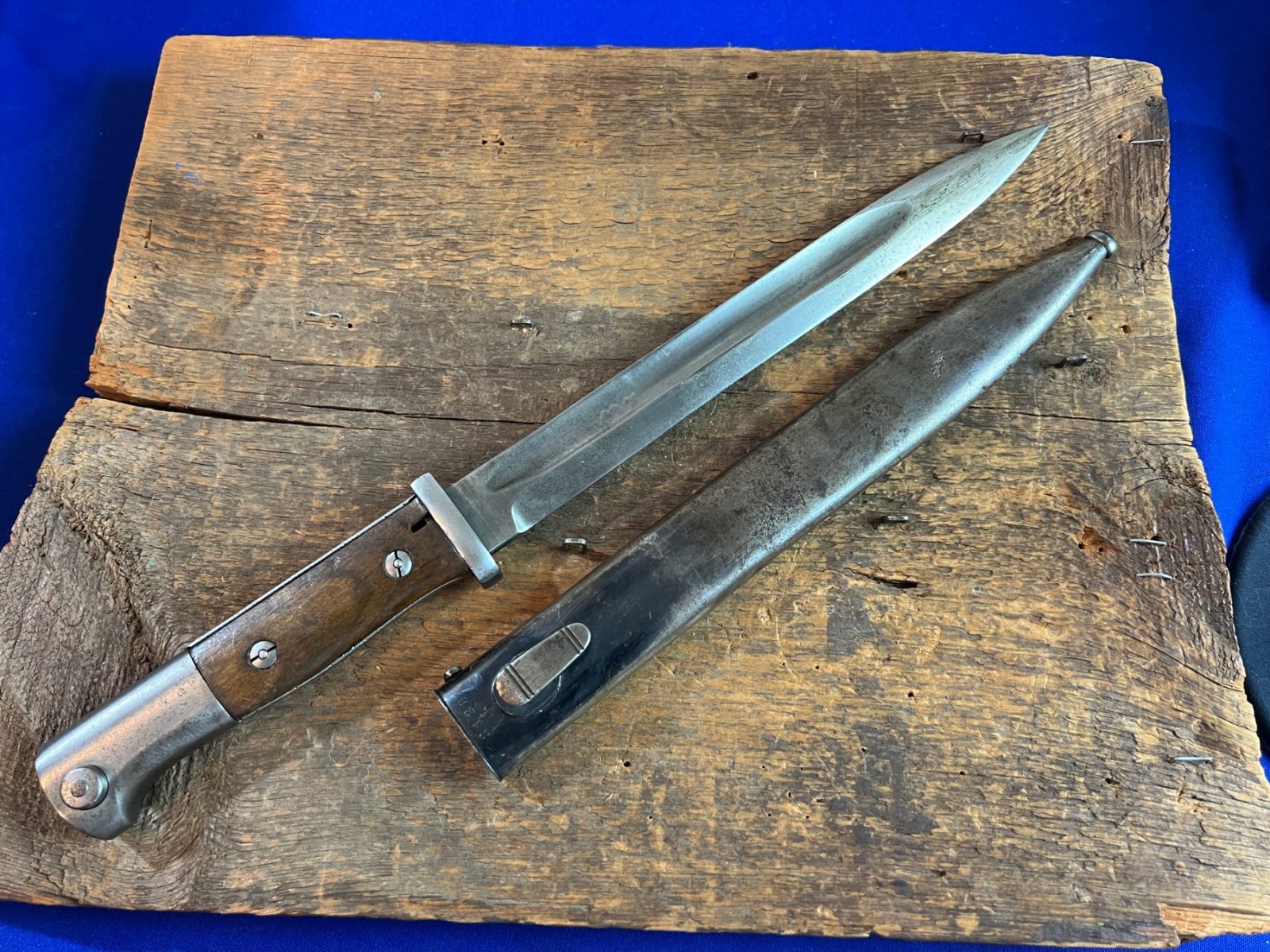 VERY NICE WW2 GERMAN K98 MAUSER BAYONET BY GEBR HARTKOPF.