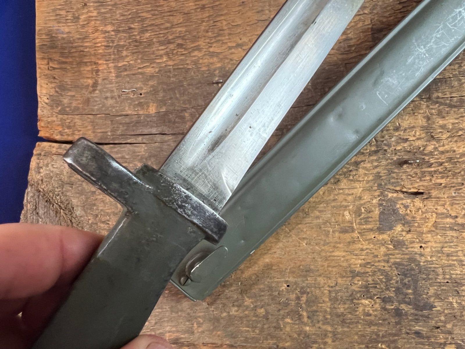 WW1 Imperial German Ersatz Bayonet & Scabbard Made By FAG