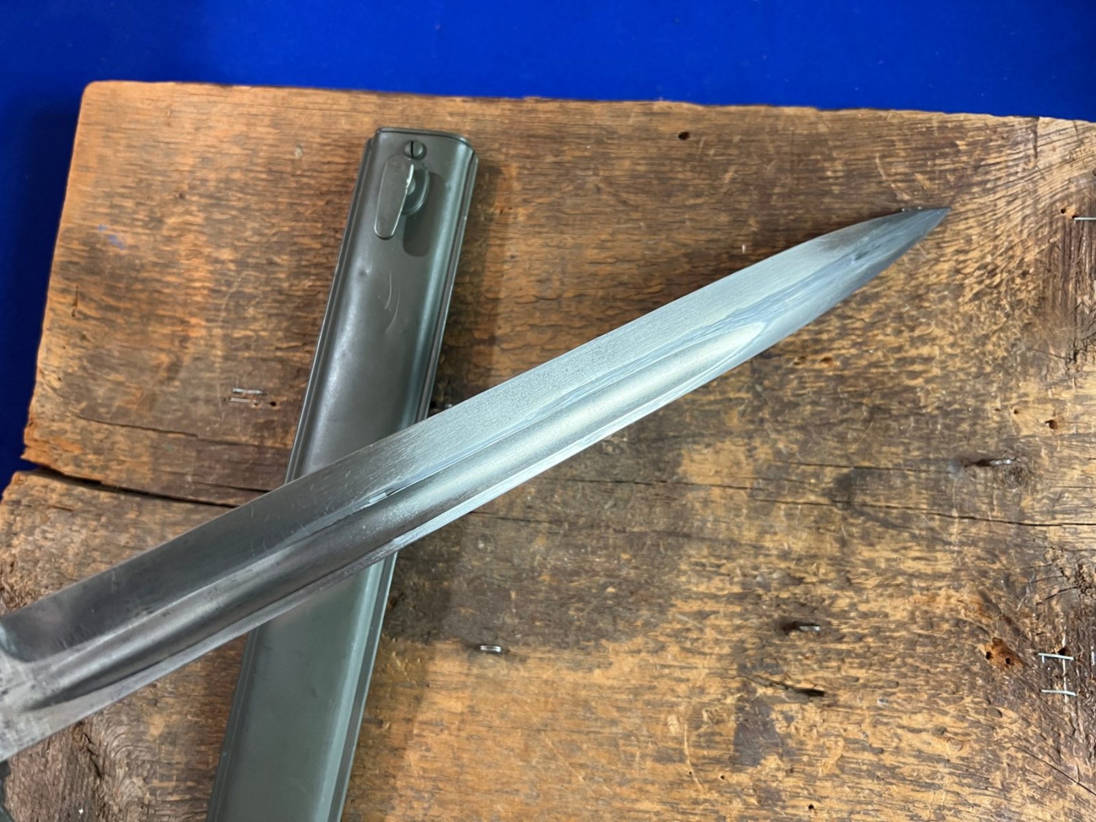 WW1 Imperial German Ersatz Bayonet & Scabbard Made By FAG