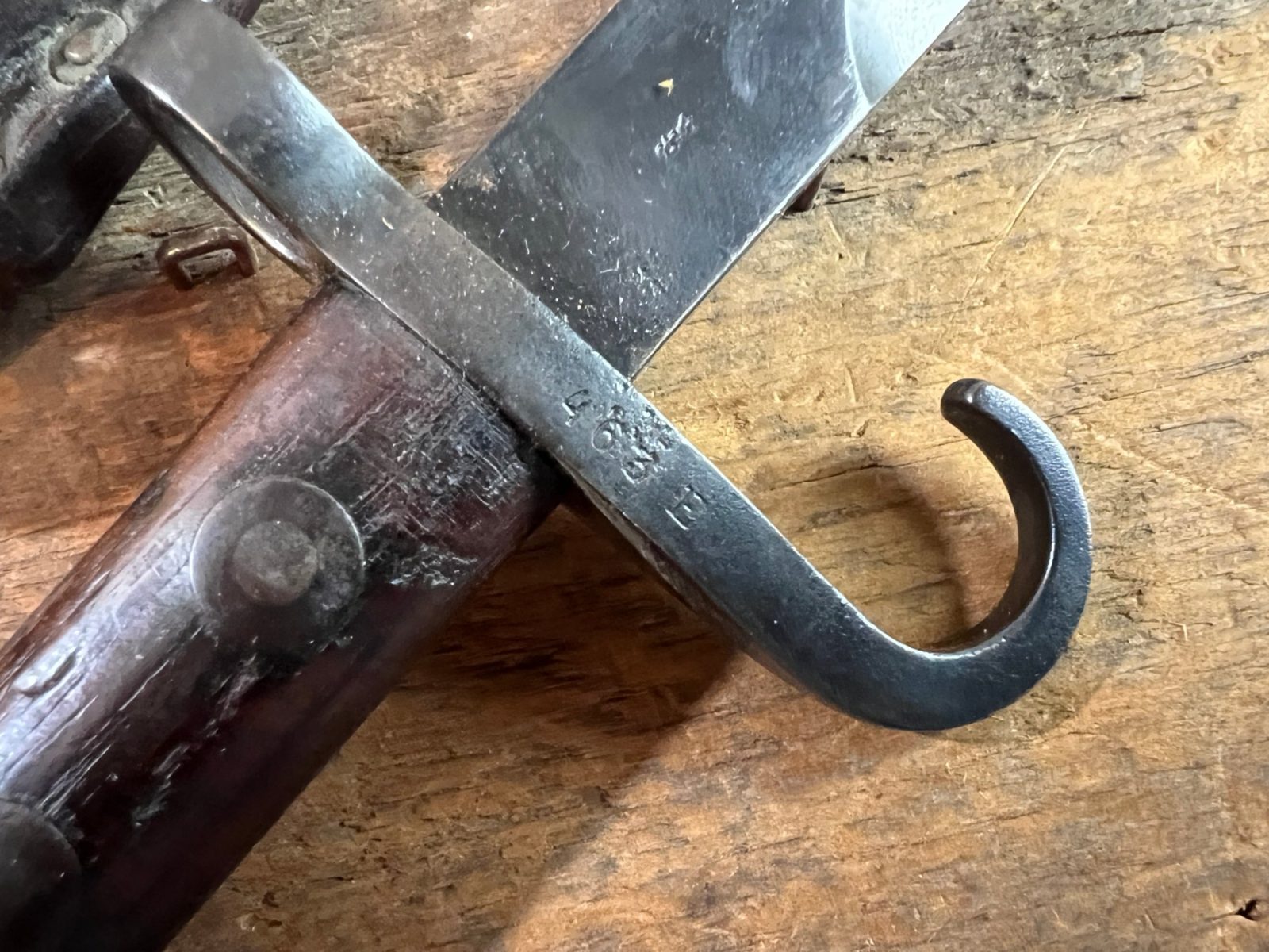 Dutch WWI M1895 Mannlicher Carbine No.1 Model Dagger Bayonet
