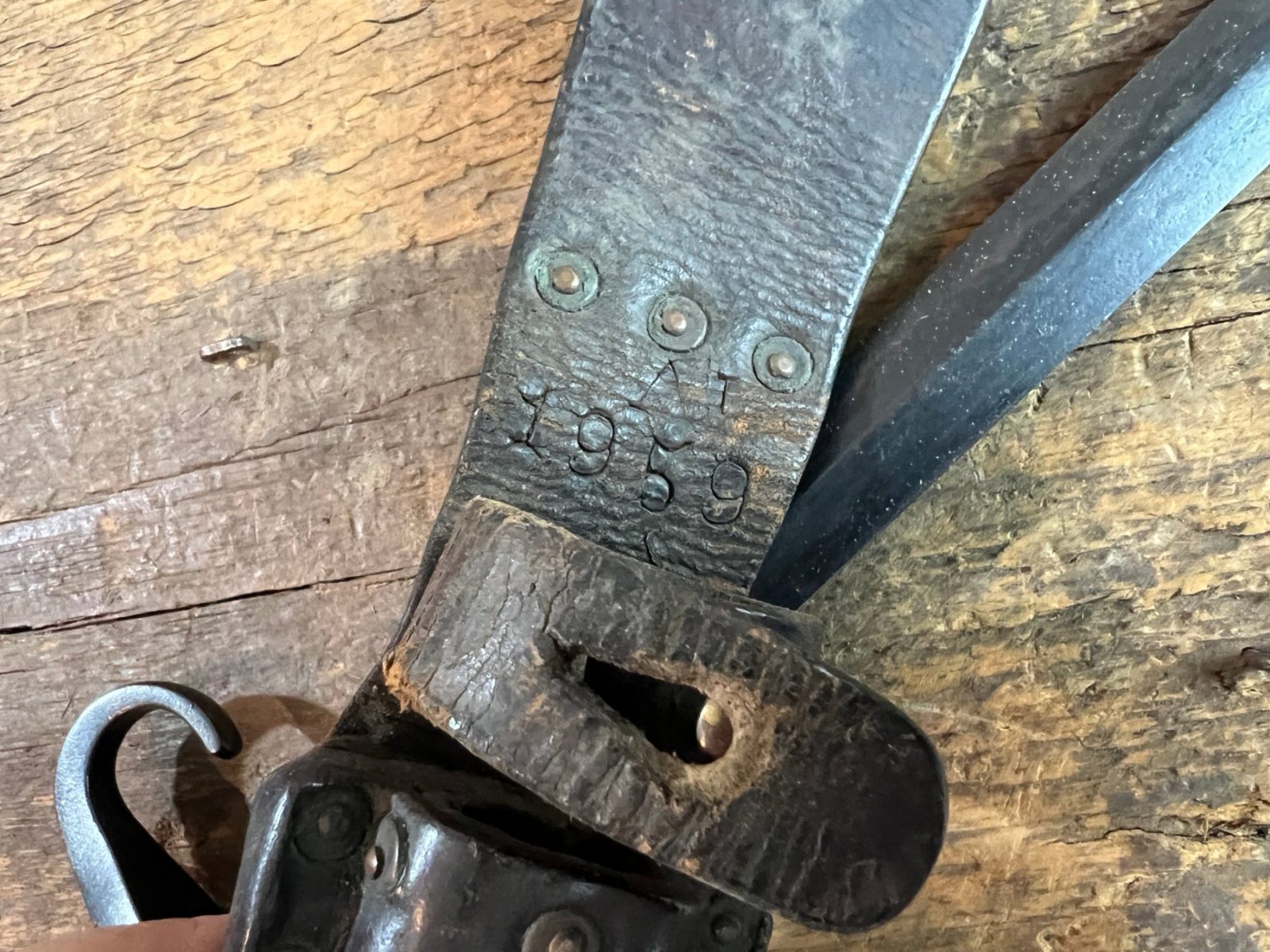 Dutch WWI M1895 Mannlicher Carbine No.1 Model Dagger Bayonet