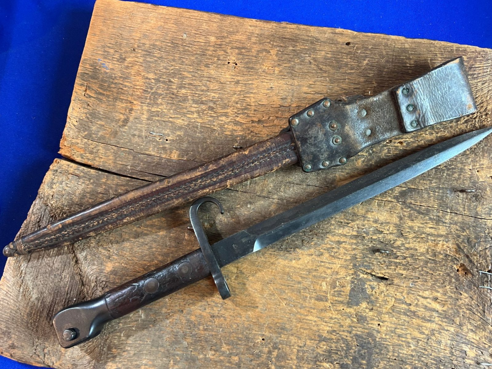 Dutch WWI M1895 Mannlicher Carbine No.1 Model Dagger Bayonet