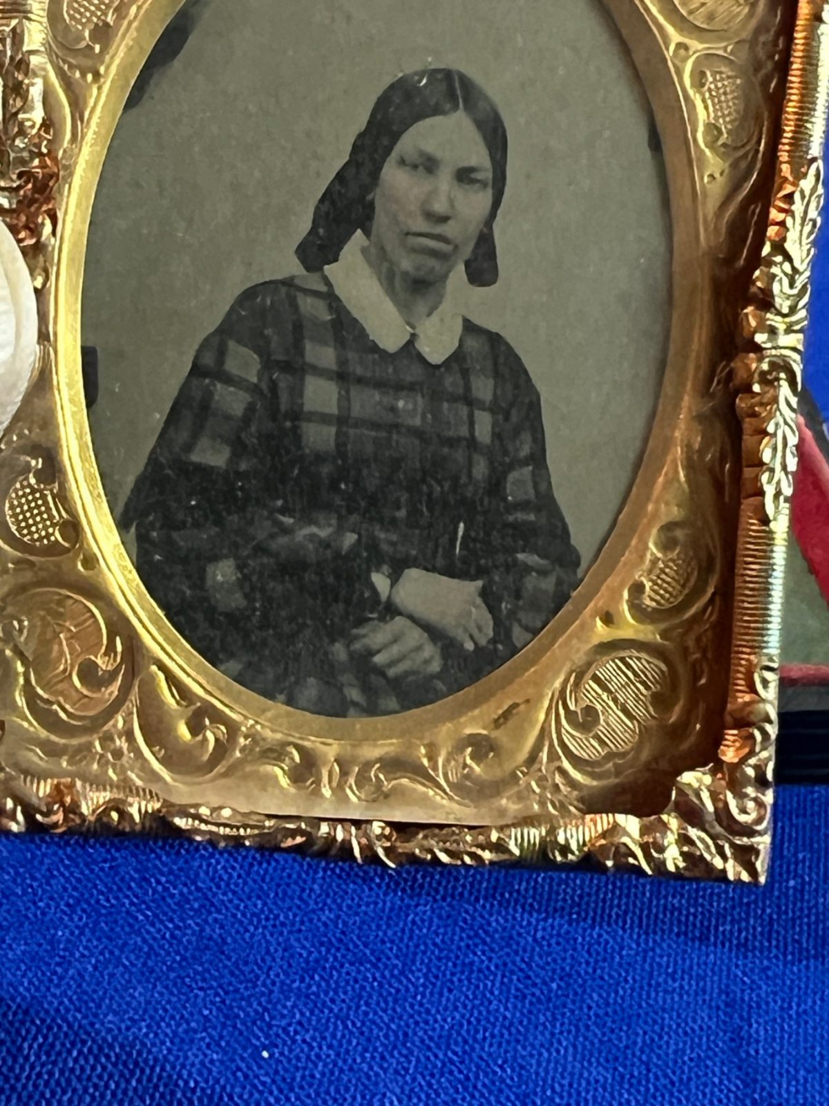 Ruby Ambrotype Cased Photograph of a Black Women ID 1861