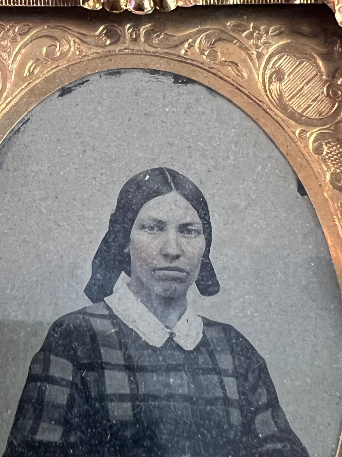 Ruby Ambrotype Cased Photograph of a Black Women ID 1861