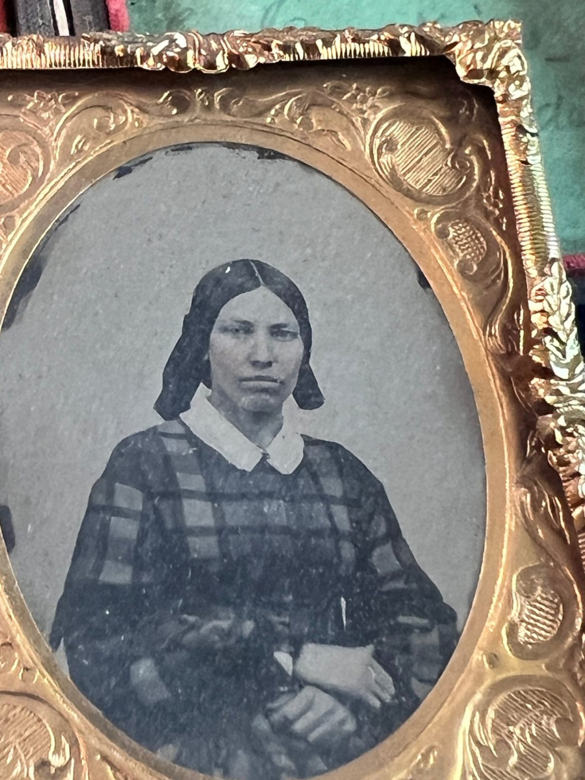 Ruby Ambrotype Cased Photograph of a Black Women ID 1861