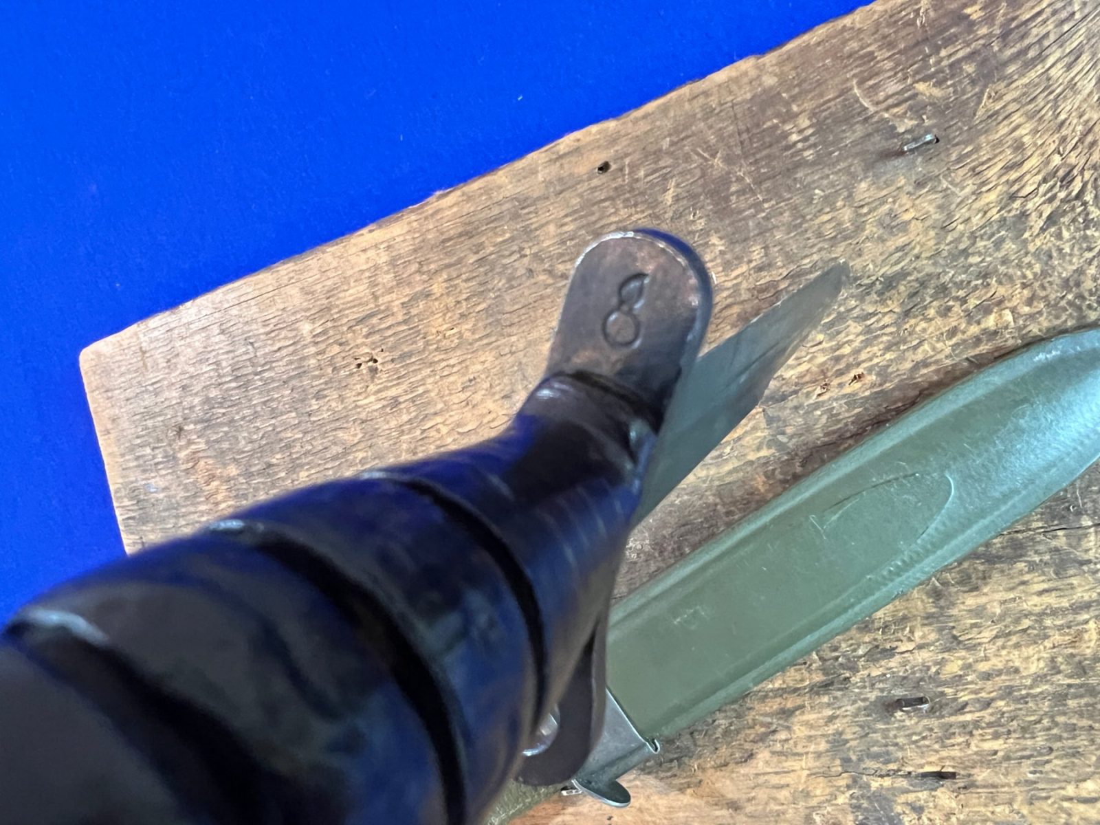 Original WW2 US CASE M1 Carbine Bayonet with M8A1 Sheath