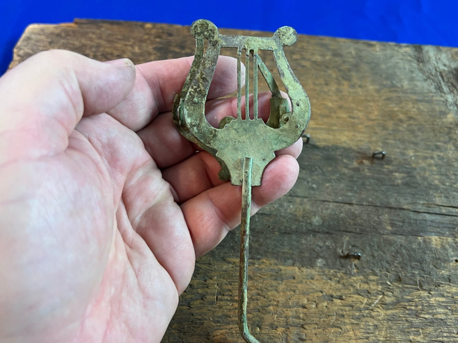 Dug Civil War Era Musicians Lyre Recovered in Richmond Virginia