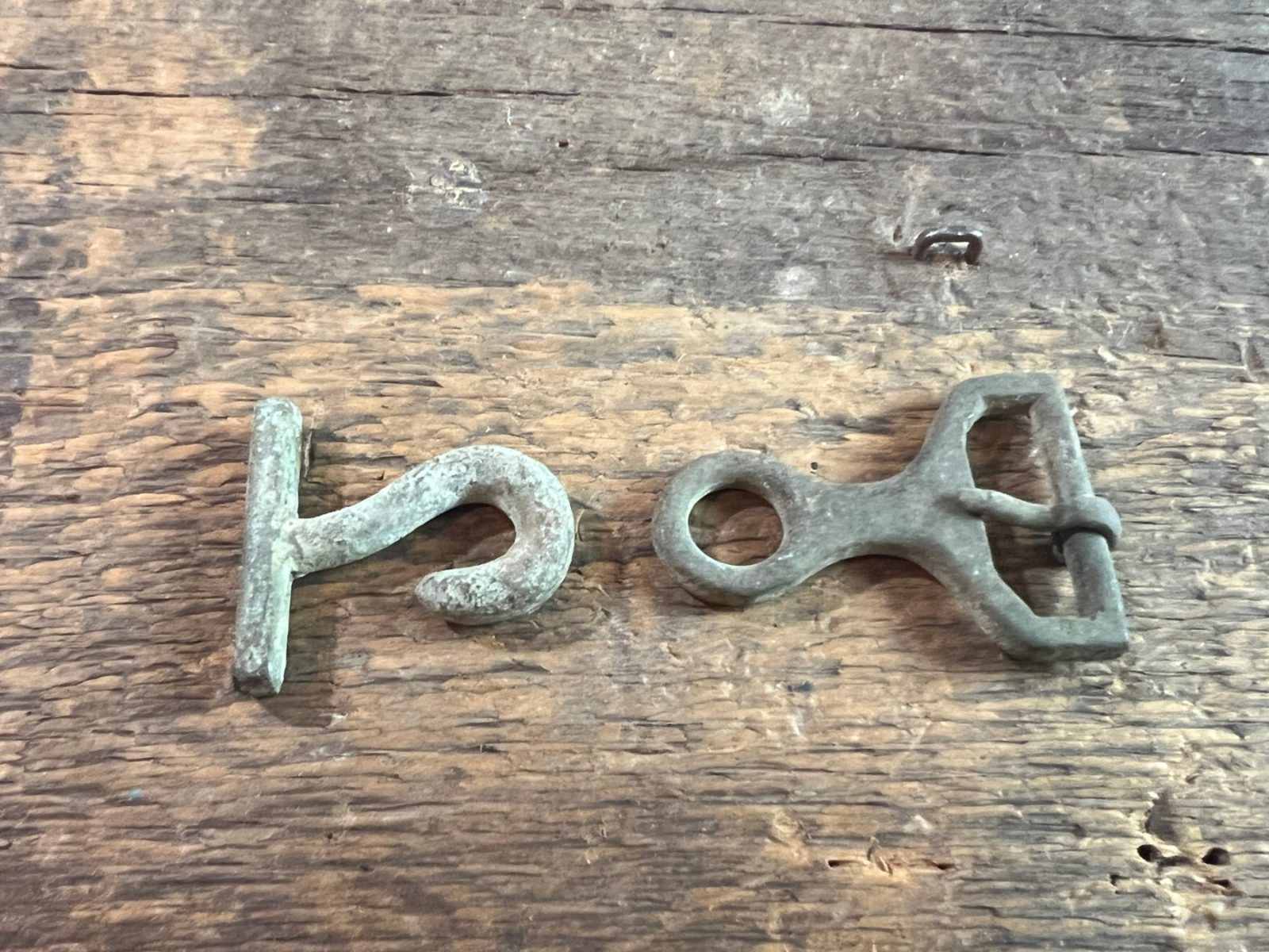 Dug Isaacs Campbell Confederate Knapsack Buckle & Hook