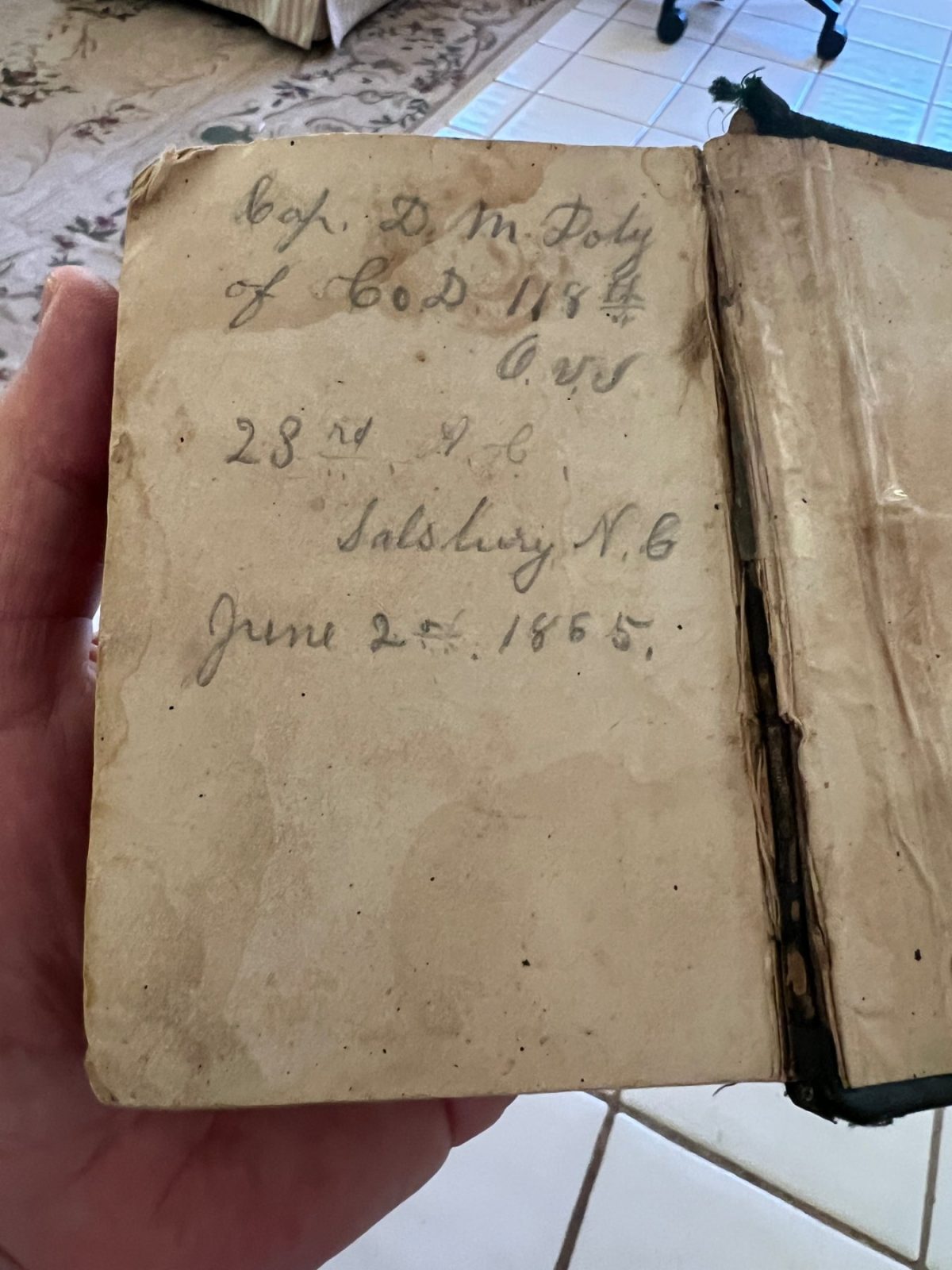 CASEYS INFANTRY TACTICS BOOK O.V.I OHIO 118TH REGIMENT DAVID M. DOTY