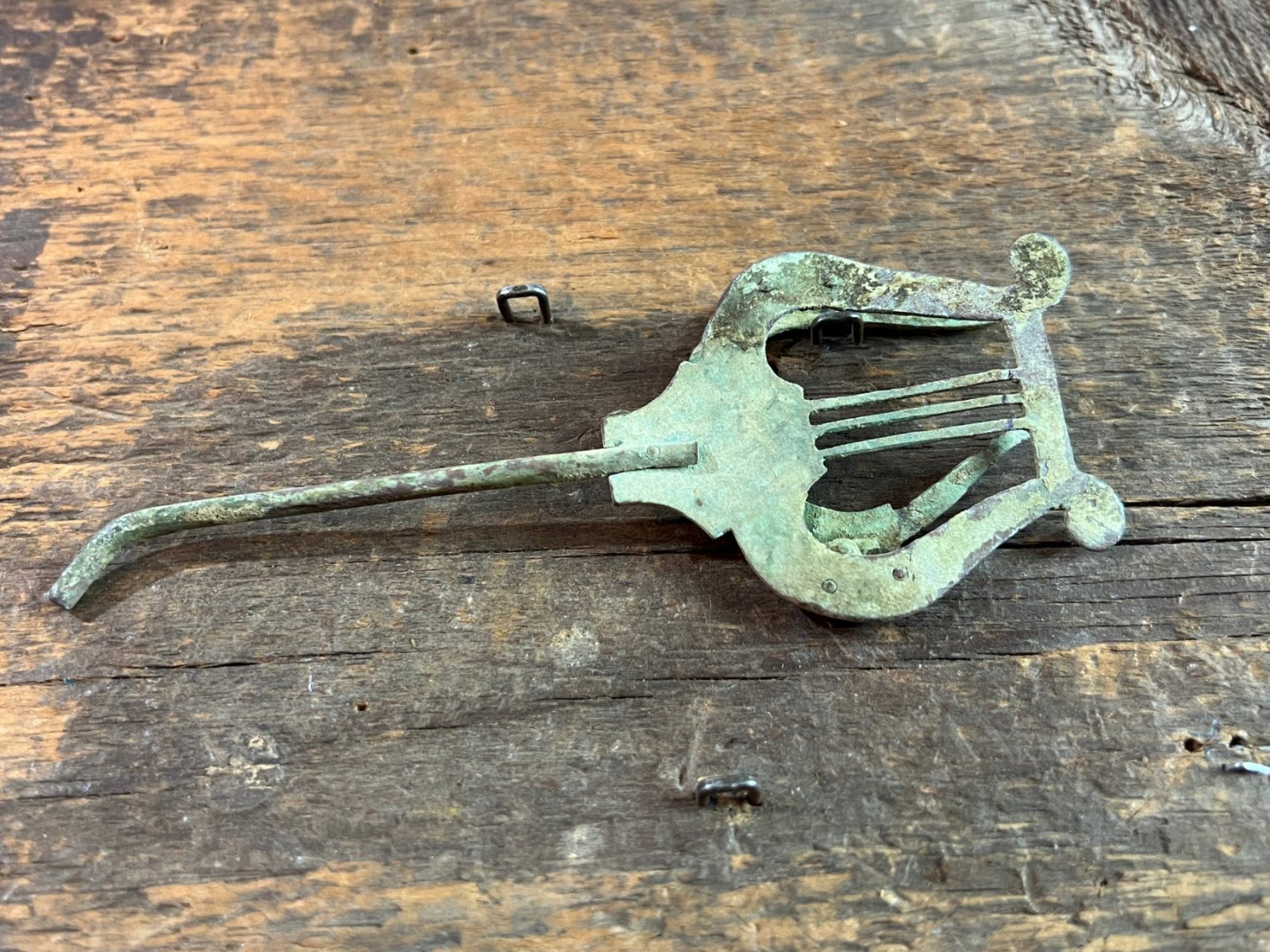Dug Civil War Era Musicians Lyre Recovered in Richmond Virginia