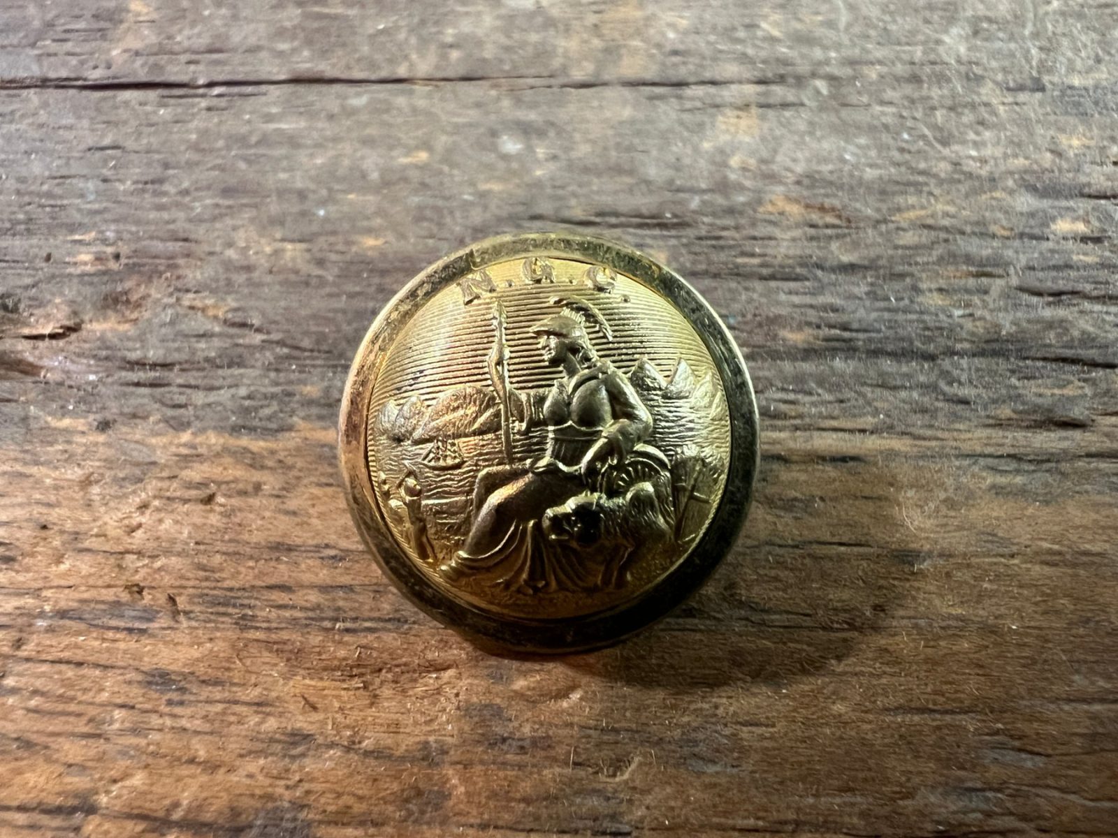 California National Guard Coat Button