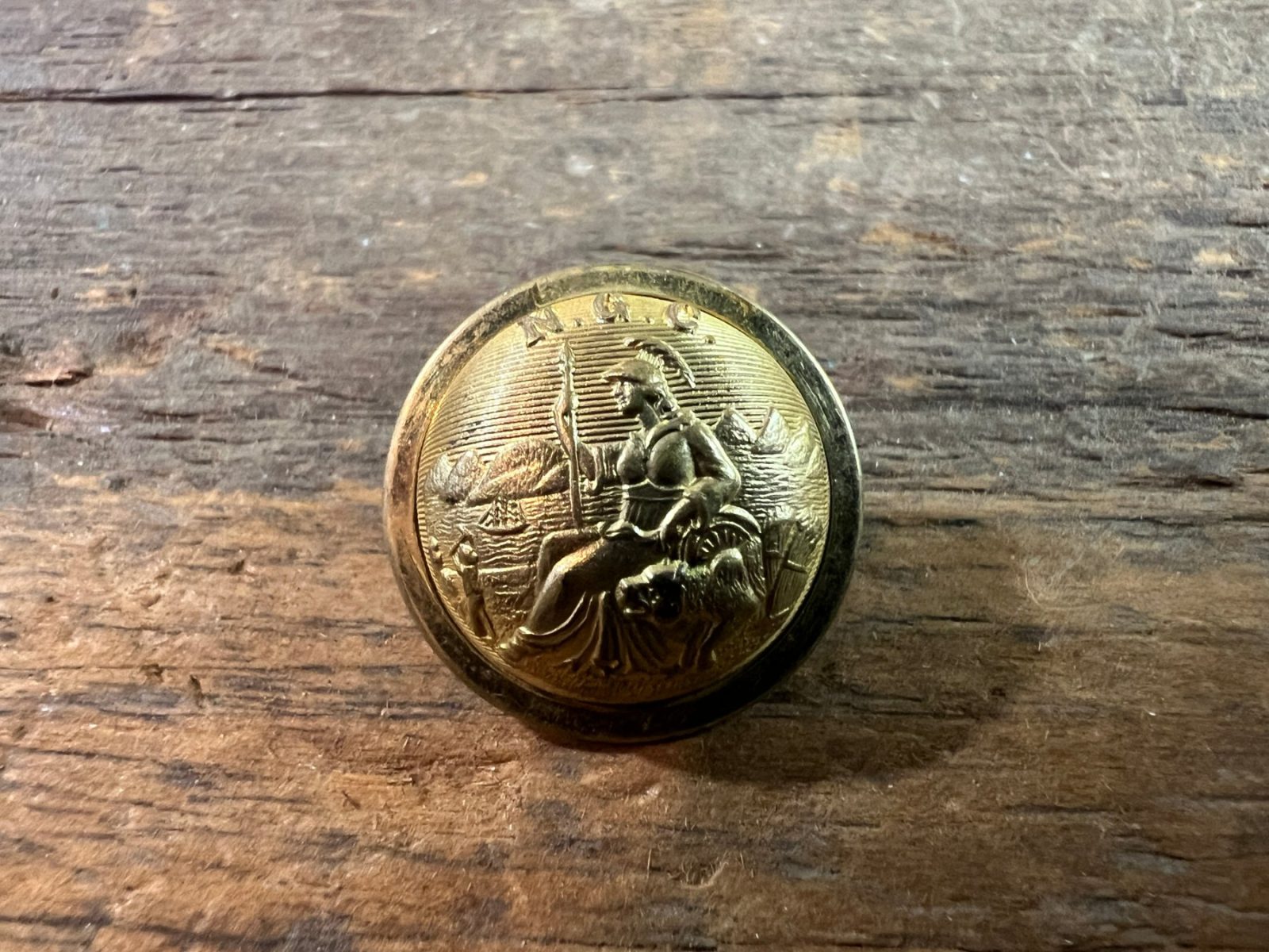 California National Guard Coat Button