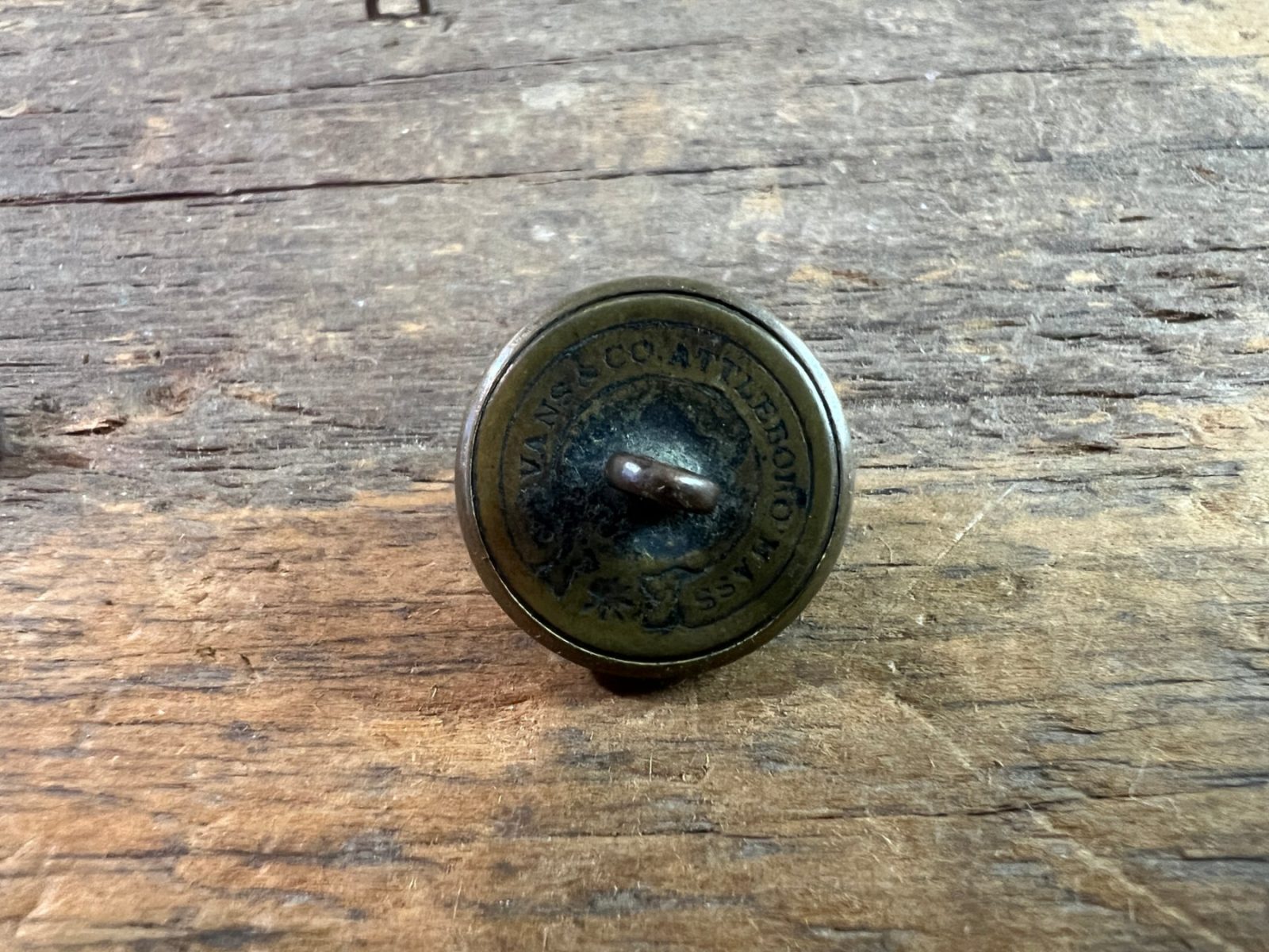 NON DUG CIVIL WAR MASSACHUSETTS STATE STAFF COAT BUTTON 23MM