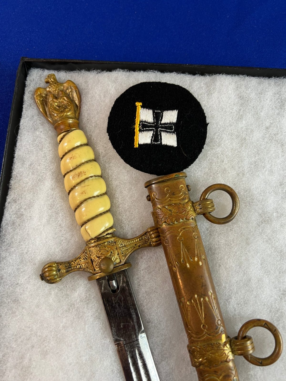 WWII GERMAN KRIEGSMARINE EICKHORN U-BOAT OFFICERS DAGGER GROUPING
