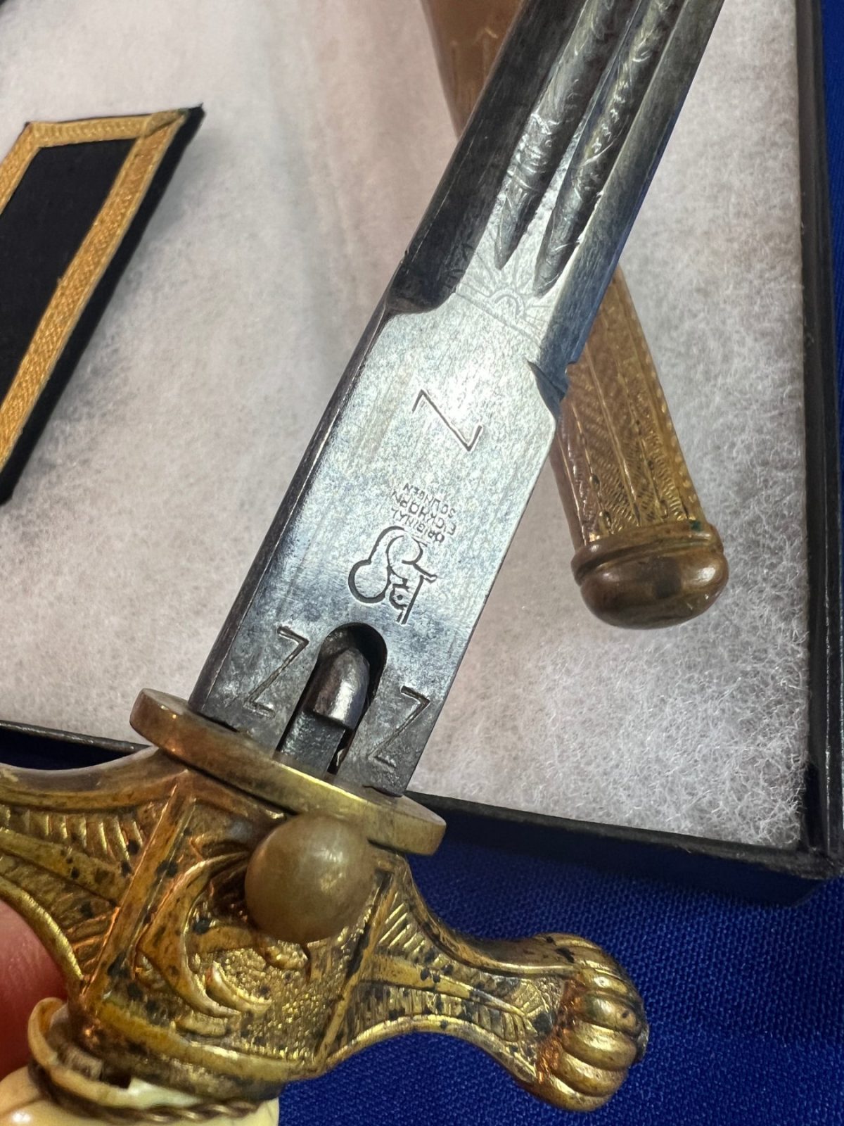 WWII GERMAN KRIEGSMARINE EICKHORN U-BOAT OFFICERS DAGGER GROUPING