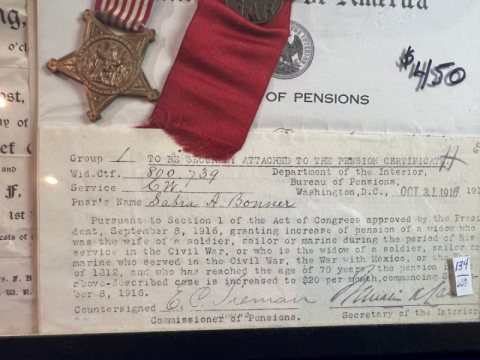 Civil War Union Veteran Grouping of Allen D. Bonner 110th NYV