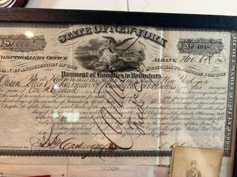 Civil War Union Veteran Grouping of Allen D. Bonner 110th NYV