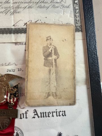 Civil War Union Veteran Grouping of Allen D. Bonner 110th NYV