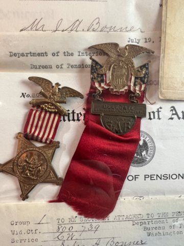 Civil War Union Veteran Grouping of Allen D. Bonner 110th NYV