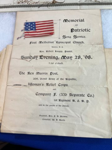 Civil War Union Veteran Grouping of Allen D. Bonner 110th NYV
