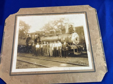 1918 Railroad Locomotive Train Engine 399 Albumen Photograph