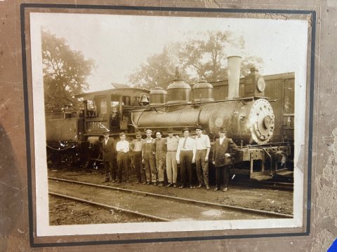 1918 Railroad Locomotive Train Engine 399 Albumen Photograph