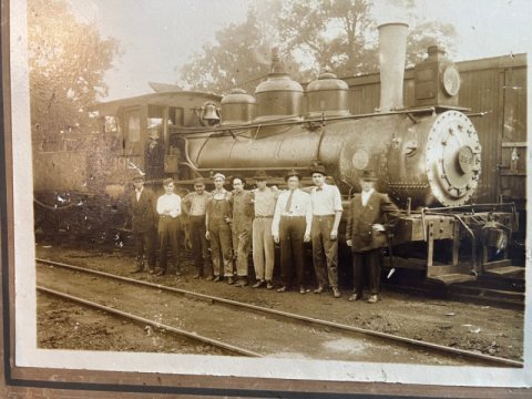 1918 Railroad Locomotive Train Engine 399 Albumen Photograph