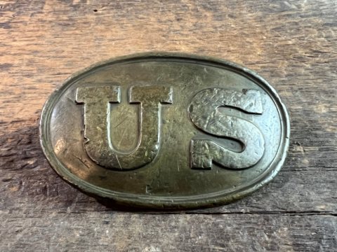 Beautiful Non Dug US M-1839 Enlisted Man’s Puppy Paw Belt Buckle