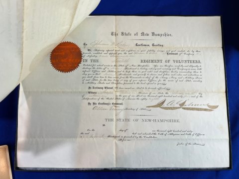 Union Grouping of Lt. Ephriam W. Ricker 112th New Jersey Vol.
