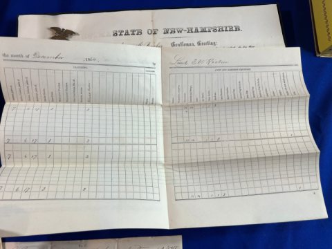 Union Grouping of Lt. Ephriam W. Ricker 112th New Jersey Vol.