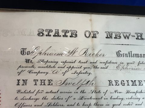 Union Grouping of Lt. Ephriam W. Ricker 112th New Jersey Vol.