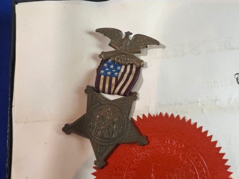 Union Grouping of Lt. Ephriam W. Ricker 112th New Jersey Vol.