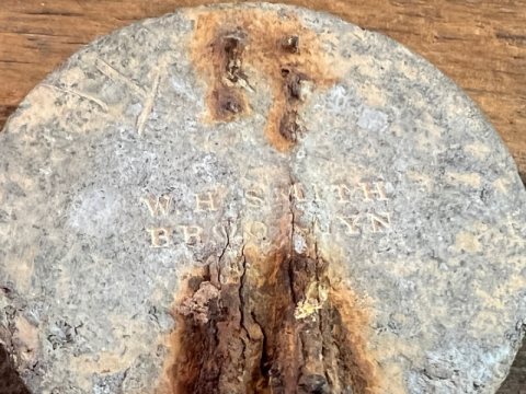 DUG UNION EAGLE BREASTPLATE MARKED W.H. SMITH