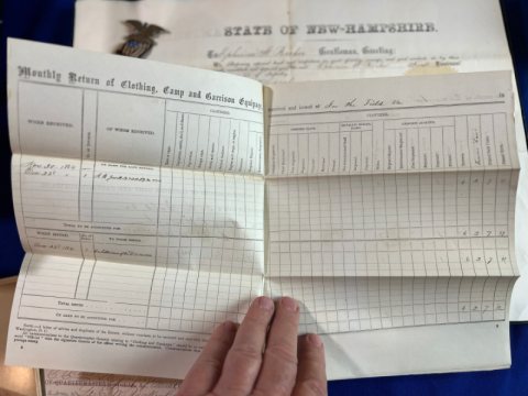 Union Grouping of Lt. Ephriam W. Ricker 112th New Jersey Vol.