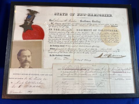 Union Grouping of Lt. Ephriam W. Ricker 112th New Jersey Vol.
