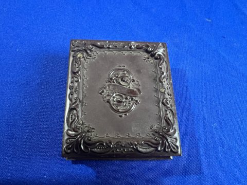 Union Patriotic Cased 9th Plate Tintype Image of an Early Off to War Gentleman